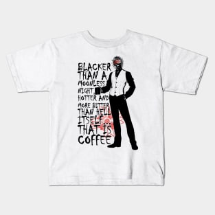 Dark fragrance of coffee Kids T-Shirt